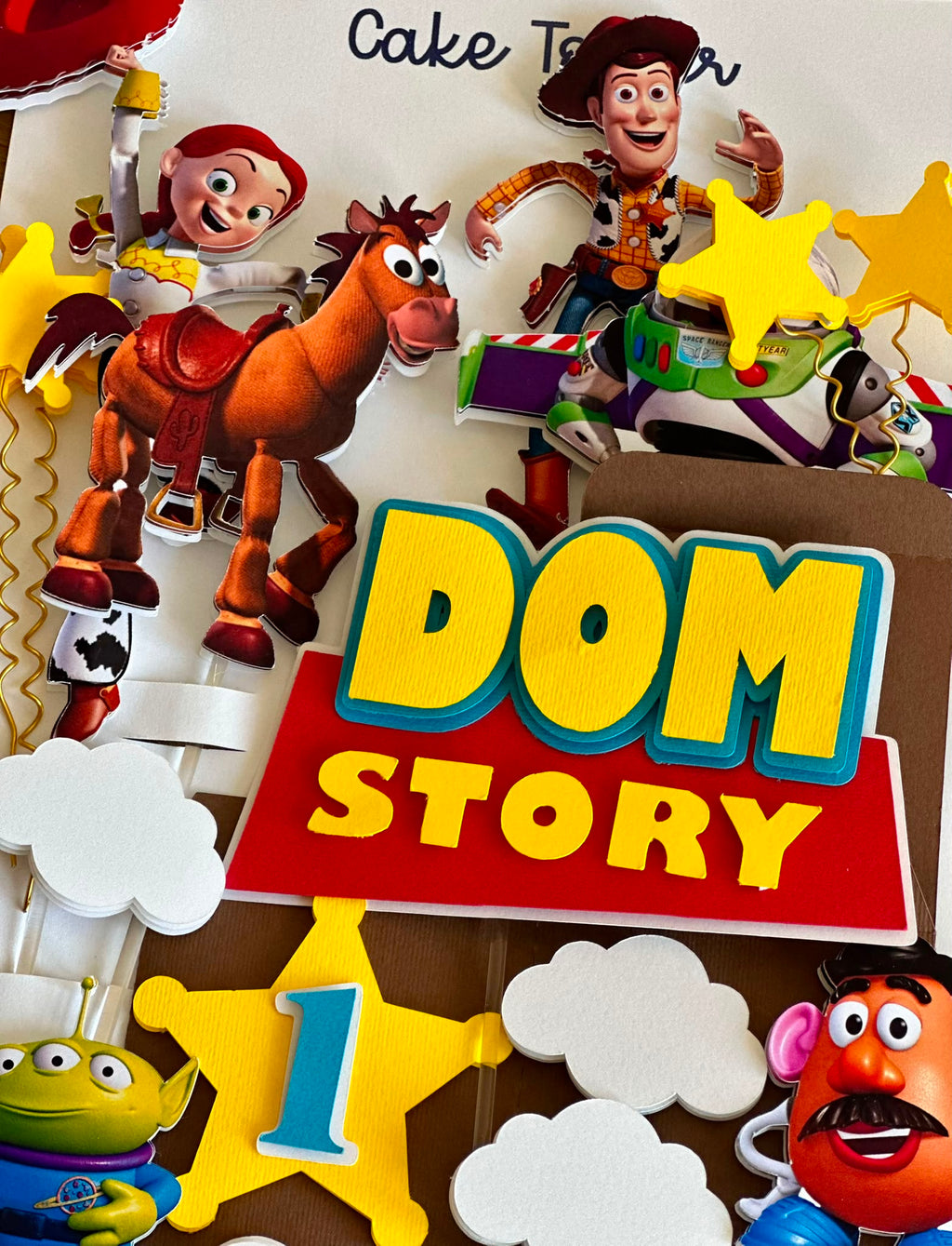 Toy Story Cake Topper Personalized | Custom Name & Age | Birthday Cake Decoration