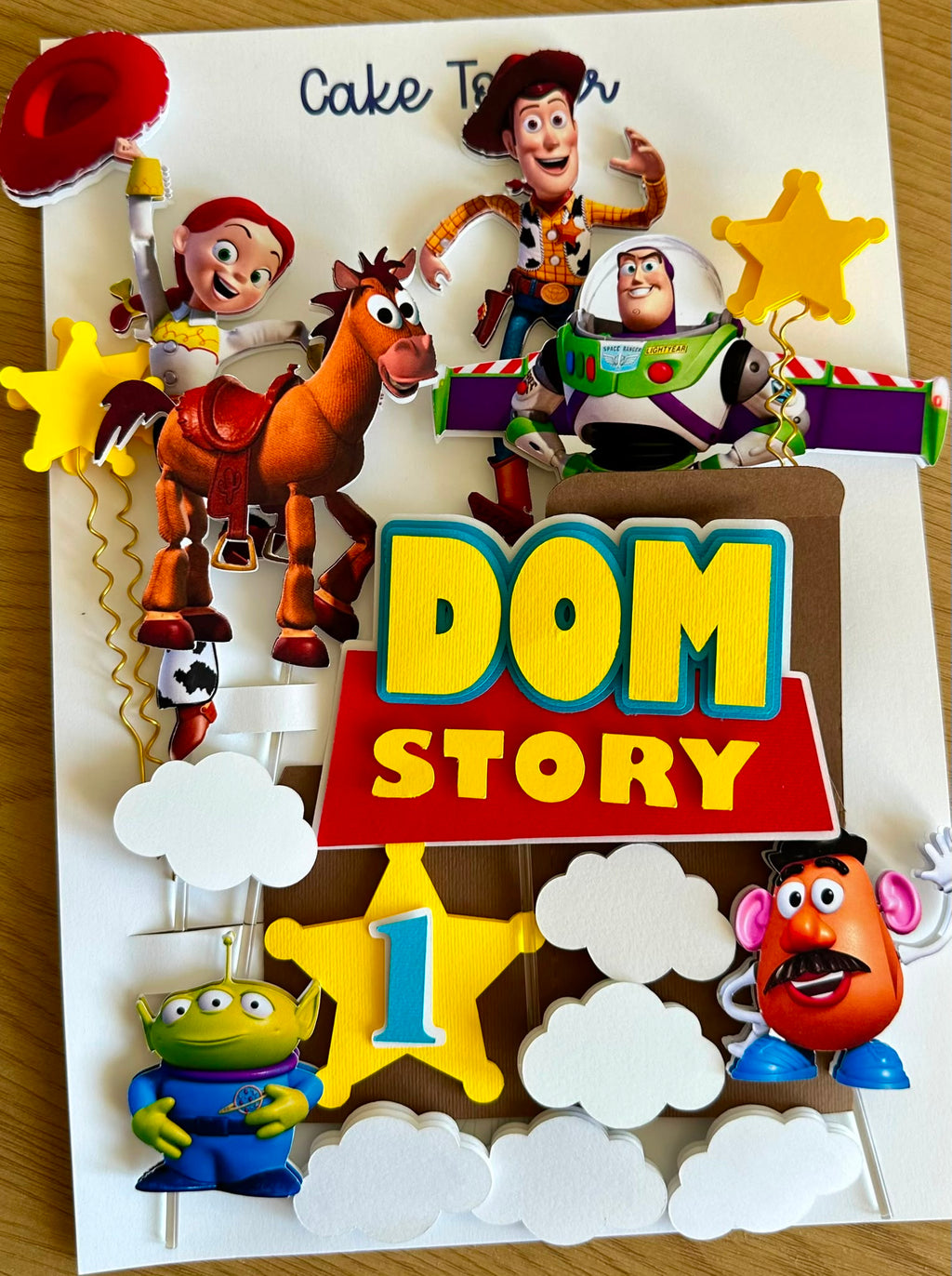 Toy Story Cake Topper Personalized | Custom Name & Age | Birthday Cake Decoration