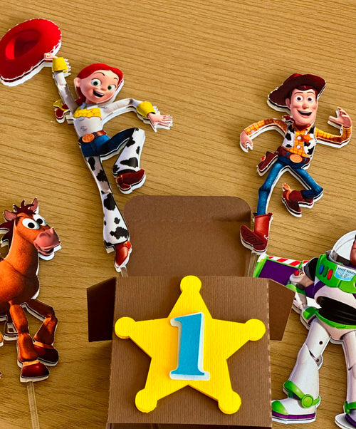 Toy Story Cake Topper Personalized | Custom Name & Age | Birthday Cake Decoration