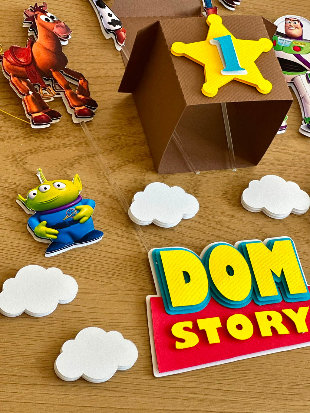 Toy Story Cake Topper Personalized | Custom Name & Age | Birthday Cake Decoration