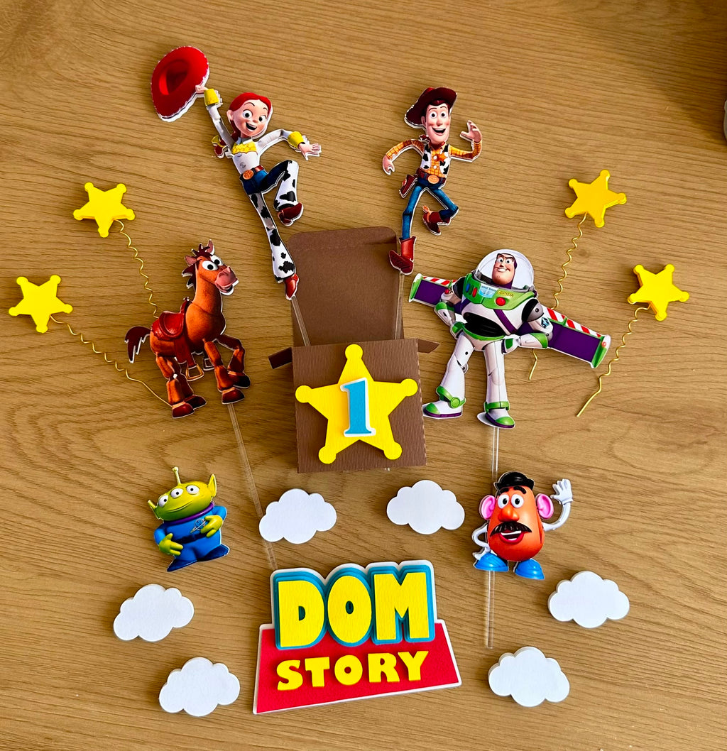 Toy Story Cake Topper Personalized | Custom Name & Age | Birthday Cake Decoration